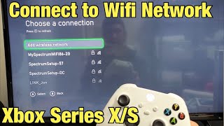 How to Connect to Wifi Network Internet on Xbox Series XS [upl. by Nerdna]