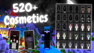 ✅520 SKINS with Custom Capes skin pack MCBE  Tutorial 120 [upl. by Grania]