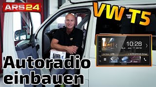 Autoradio VW T5 einbauen  mit DABAntenne und Apple CarPlay  ARS24 [upl. by Massarelli]