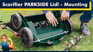 PARKSIDE Electric Scarifier  Aerator from Lidl unboxing and mounting [upl. by Llydnek]