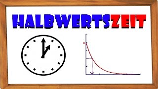 Halbwertszeit  einfache Erklärung 1 MIN  Beispielaufgaben ElenAlina [upl. by Rieger672]