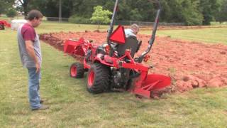 How To Plow With A SubcompactKubota BX Tractor [upl. by Wiersma]