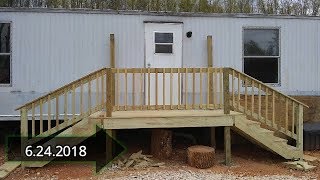 PART 1 MOBILE HOME FRONT PORCH [upl. by Iasi]