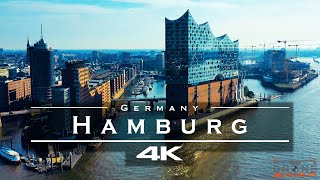 Hamburg Germany 🇩🇪  by drone 4K [upl. by Akenna]