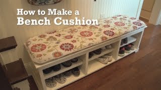 How to Make a Bench Cushion [upl. by Darsey]