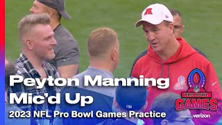 Peyton Manning mic’d up with team AFC [upl. by Enelec]