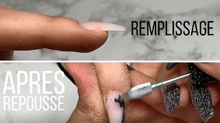 Le REMPLISSAGE des ongles en gel  Après repousses [upl. by Seerdi]