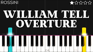 Rossini  William Tell Overture  EASY Piano Tutorial [upl. by Grenier574]