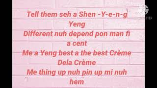 Shenseea  Dont Rush Freestyle Lyrics [upl. by Ilonka]