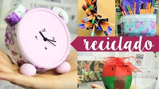 Manualidades con material reciclado  Megatuto ESPECIAL ✎ Craftingeek [upl. by Armalla]