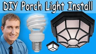 How to replace and install a porch light fixture [upl. by Arramat]