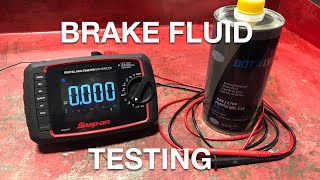 Checking brake fluid with a multimeter [upl. by Clayborn]