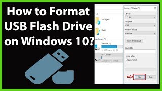 How to Format USB Flash Drive on Windows 10 [upl. by Fanchon]