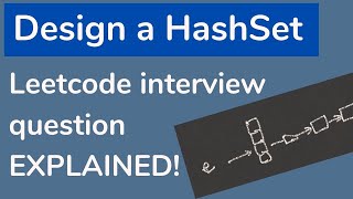 Design a Hashset  LeetCode Interview Coding Challenge Java Brains [upl. by Ecinev]