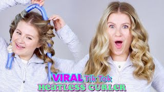 VIRAL TikTok HEATLESS Hair Curler [upl. by Onaicnop]