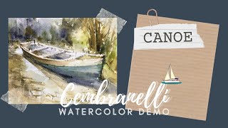 Canoe  WatercolorAquarela  Demo [upl. by Ettenajna736]