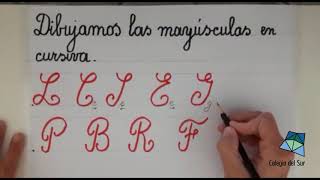 LENGUA  ESCRITURA DE LETRAS MAYÚSCULAS EN CURSIVA [upl. by Sommers]