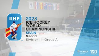 Israel  Australia  2023 IIHF Ice Hockey World Championship Division II Group A [upl. by Preuss]