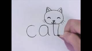 COMMENT DESSINER UN CHAT  PAS A PAS  DESSIN FACILE  TUTO [upl. by Tillio]