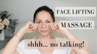 Face lifting massage Abigail James NO TALKING [upl. by Hahseram]