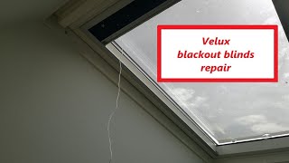 Velux blackout blind string repair  DIY [upl. by Atiroc]