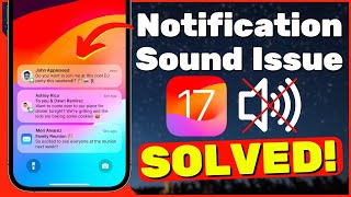 How To Fix Notification Sounds Issue After iOS 17 Update [upl. by Aohsoj]