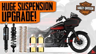 Harley ROAD GLIDE Suspension Install amp Comparison Wilbers [upl. by Oigufer]