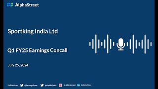 Sportking India Ltd Q1 FY202425 Earnings Conference Call [upl. by Ecnarepmet388]