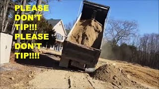 HUGE DUMP TRUCK ALMOST TIPS Find out what happened amp why [upl. by Druci]