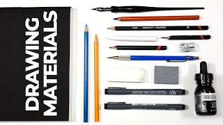 10 Essential Drawing Materials for SERIOUS Beginners [upl. by Vaasta39]