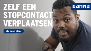 Stopcontact verplaatsen  Wanden en plafonds  How to met GAMMA [upl. by Sillig566]