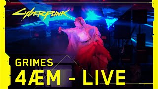 Cyberpunk 2077 – Grimes performing 4ÆM live at The Game Awards [upl. by Loralyn]