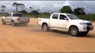 TOYOTA HILUX vs VOLKSWAGEN AMAROK [upl. by Mcginnis]