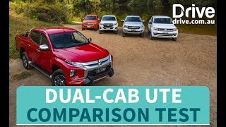 2019 Triton v Ranger v Hilux v Colorado v Amarok  Drivecomau [upl. by Anekam]