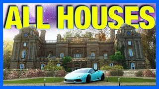 Forza Horizon 4  All House Locations Rewards and Prices [upl. by Elhsa]