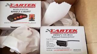 Cartek F1 FIA sequential LED shift light install and testing c7 corvette [upl. by Ruddie]