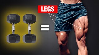 The Ultimate Leg Workout for Mass DUMBBELLS ONLY [upl. by Letizia354]