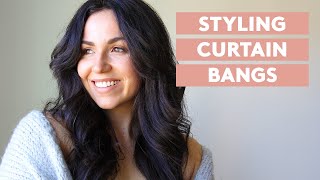 How To Style Curtain Bangs [upl. by Meedan]