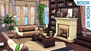 Bookworms Cluttered Apartment  The Sims 4 Book Nook Kit Speed Build [upl. by Dalton]