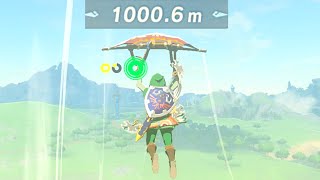 How to Fly Over 1000M Birdman Challenge  Zelda BOTW [upl. by Weisman10]