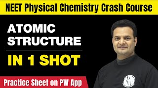 ATOMIC STRUCTURE in One Shot  All Concepts Tricks amp PYQs  Class 11  NEET [upl. by Casie]