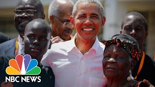 Barack Obama Visits His Fathers Childhood Village In Kenya  NBC News [upl. by Geerts]