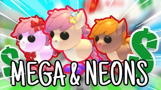 MAKING MEGA amp NEON PONIES IN ADOPT ME 🐎😱 [upl. by Janel]