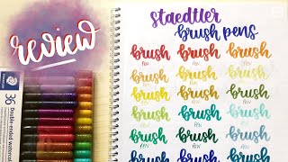 Staedtler Watercolour Brush Pen Review [upl. by Brogle]