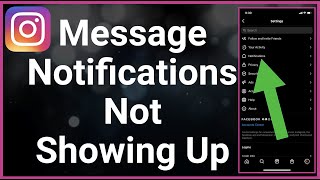 Instagram Message Notifications Not Showing Up [upl. by Ellary]