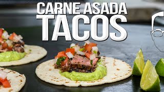 THE BEST CARNE ASADA TACOS IVE EVER MADE  SAM THE COOKING GUY 4K [upl. by Gnoy]