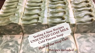 Make Soap at Home  Testing 4 CP Soap Recipes included  How to use Soap Calc  Ellen Ruth Soap [upl. by Moffit]