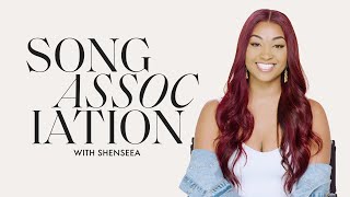 Shenseea Sings Katy Perry Rihanna and quotBlessedquot in a Game of Song Association  ELLE [upl. by Immat]