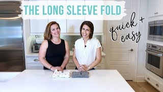 How To Fold A Long Sleeve Top [upl. by Sherrill]