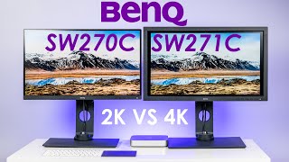 BenQ SW270C vs SW271C  2K vs 4K hardware calibrated display compare [upl. by Shiri]